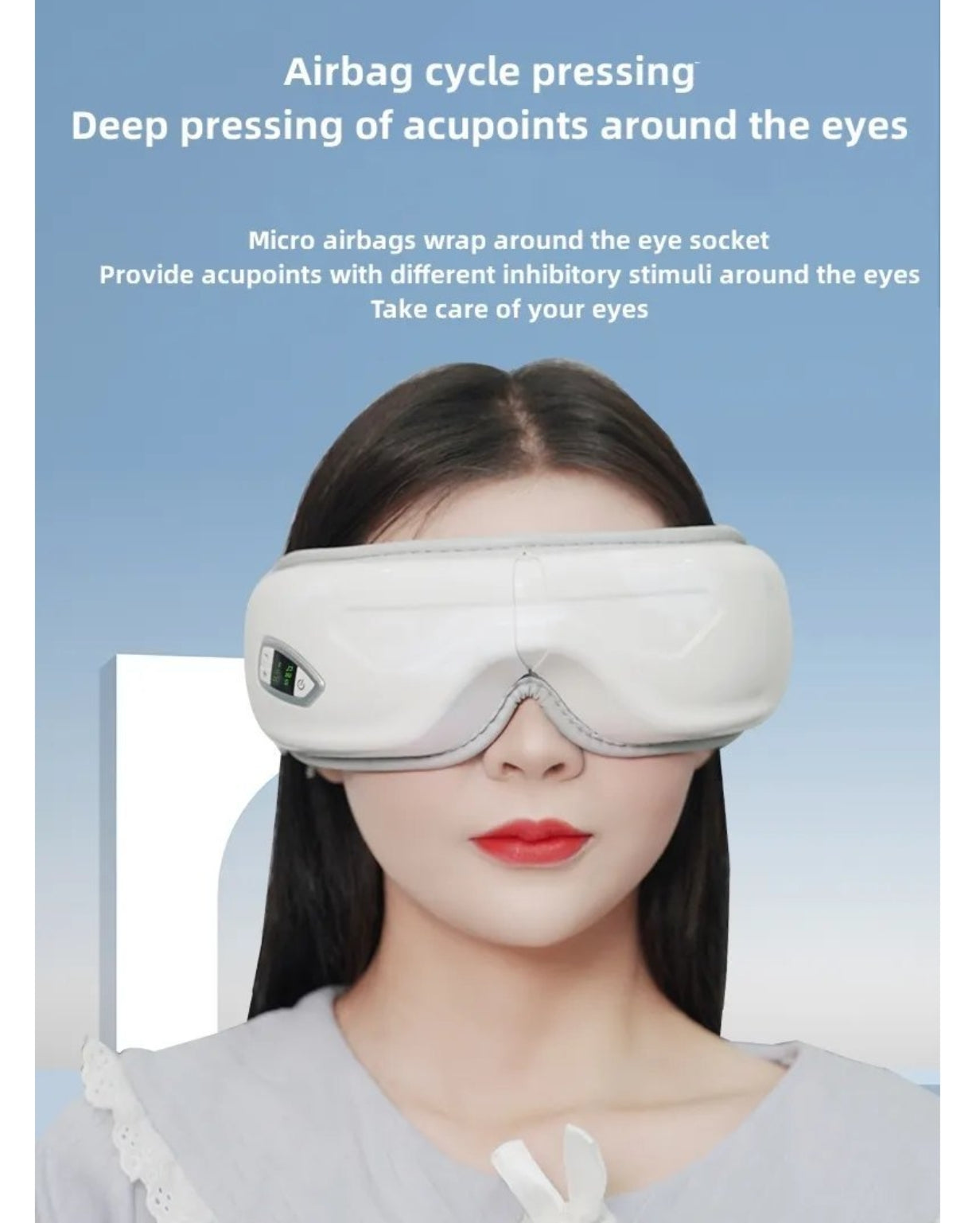 Eye Massager with Heat Stress Relief Relaxation