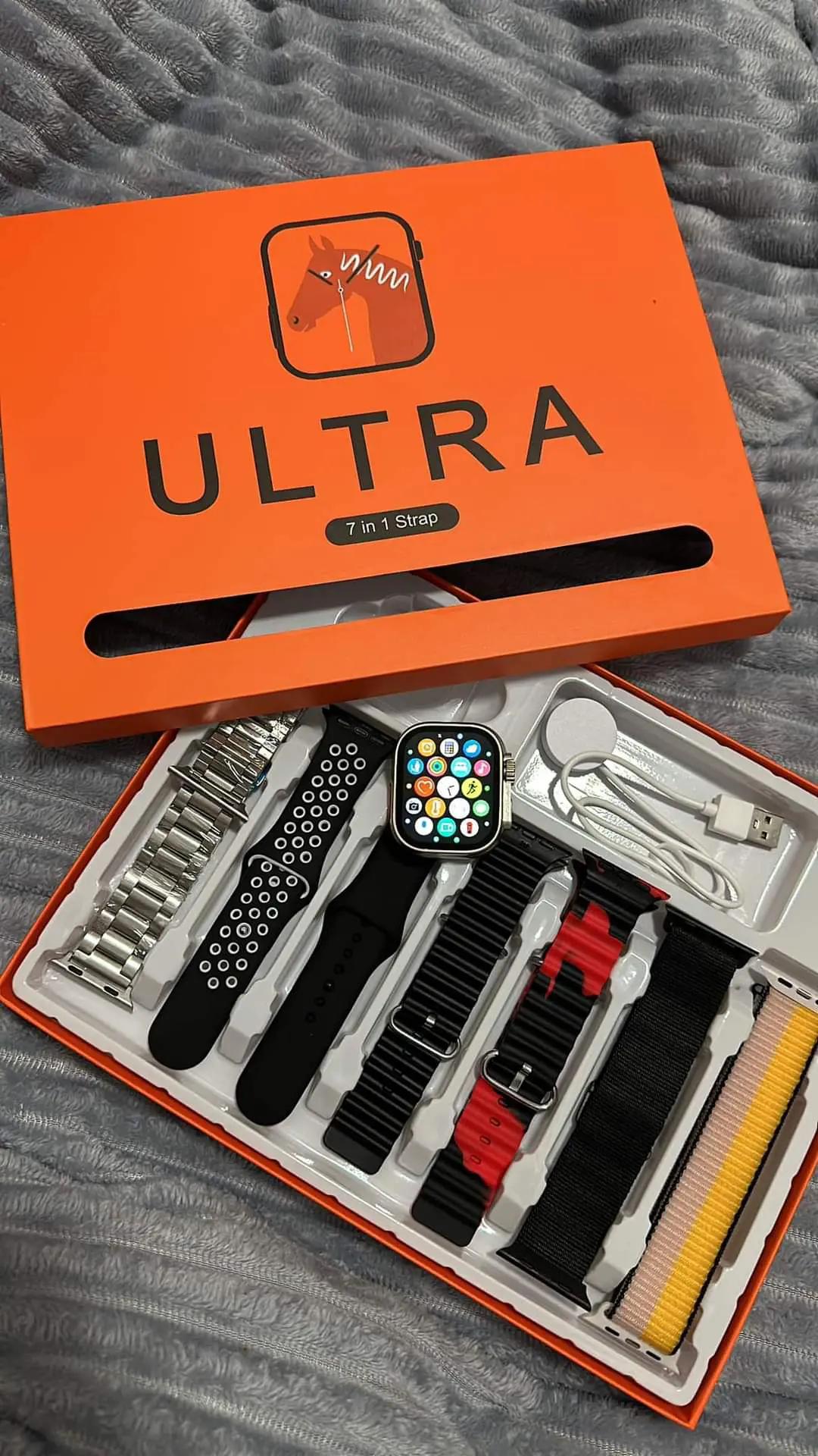 Ultra Smartwatch with 7 in 1 Strap