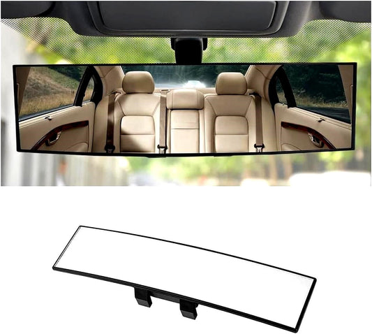 Wide Angle Panoramic Rear View Mirror – Large Vision | Blind Spot Reduction | Safer Driving (MV-132)