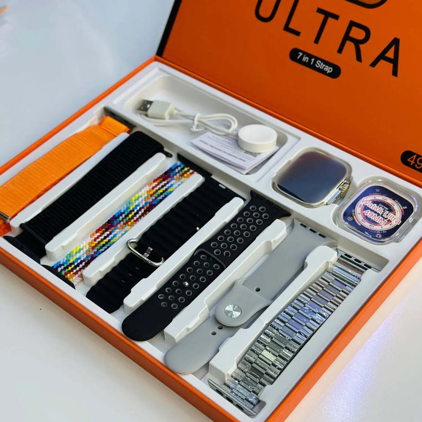 Ultra Smartwatch with 7 in 1 Strap
